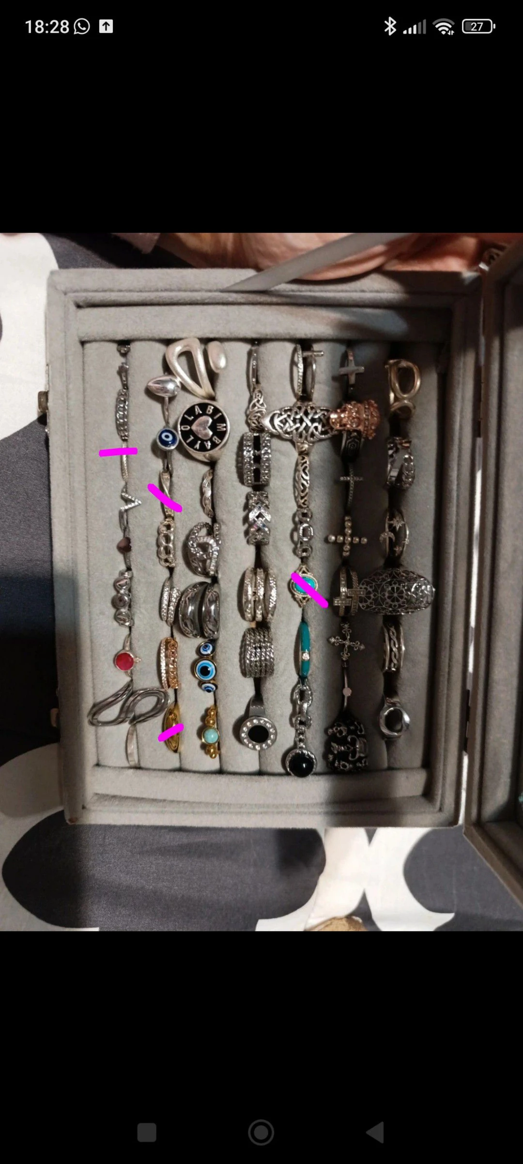 Anillos de plata, acero...